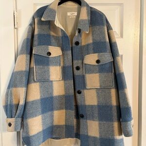 Isabel Marant Etoile Harveli Checked Flannel Jacket